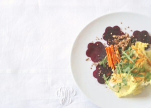 Lire la suite à propos de l’article Salade aux betteraves, noix et curcuma
